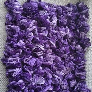 Purple Ruffle Scarves